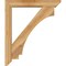 Ekena Millwork Imperial Slat Rough Sawn Bracket w/ Offset Brace, Western Red Cedar, 6"W x 34"D x 40"H BKT0604X34X40IMP06RWR - alternate 3